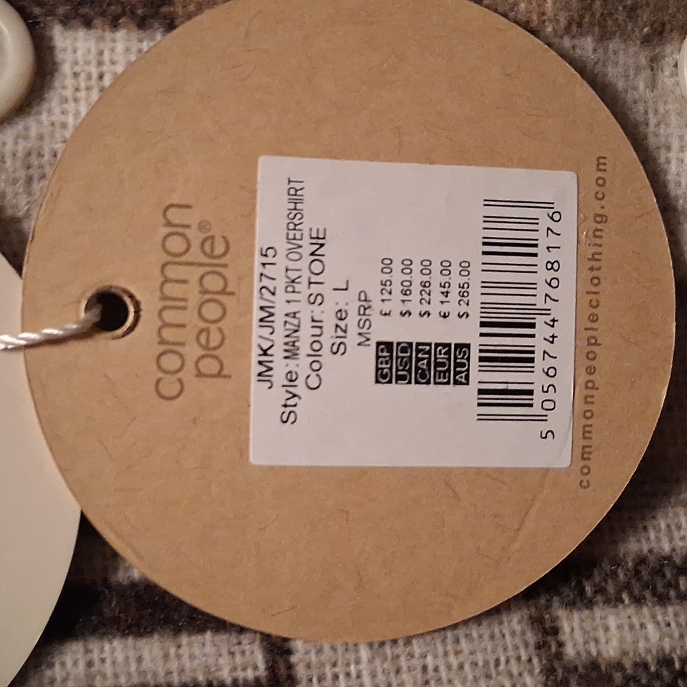 Common People Geometric Patterned Button-Up "Shac… - image 5